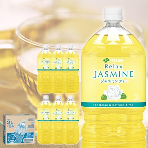 [定期便][定期便 全3回 毎月発送]Relax ジャスミンティー 2L×1ケース (6本)