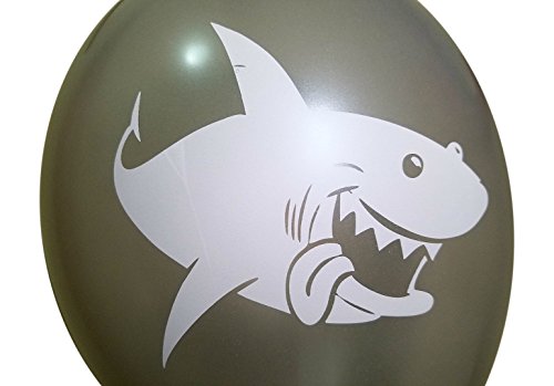 Shark Balloons For Birthday Party Decorations – 25 Pack - Blue, Sky Blue, Grey #TOP5