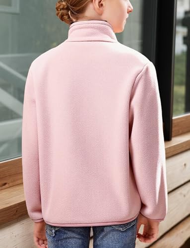 Happy Cherry Girls Boys Full Zip Soft Polar Fleece Jacket Winter Outerwear Warm Coat With Pockets2