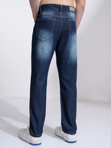 Image of Highlander Men's Straight Fit Jeans | Stretchable | Everyday Comfort & Style| Jeans for Man