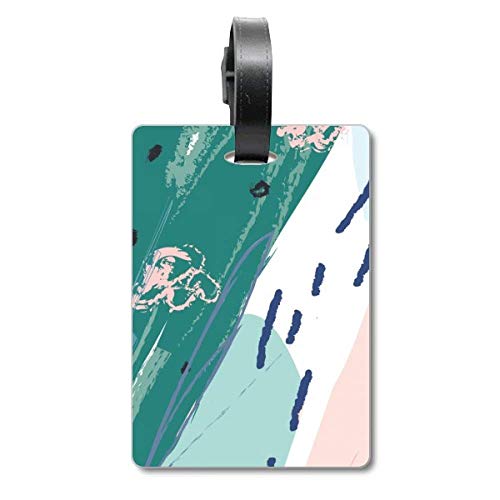 Étiquette de sac Rivers motif végétal moderne pour personnaliser vos bagages