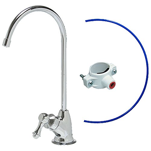 Kleenwater Chrome Drinking Water Kitchen Faucet, Air Gap Reverse Osmosis Ro Faucet, Elegant Tall Loop Style, Compatible With 1/4" And 3/8" Water Line #TOP16