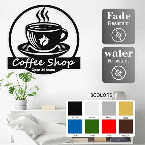 Image of Personalized Coffee Metal Sign, Custom Coffee Bar Signs, Custom Name Signs for Cafe Station, Coffee Wall Art Decor for Kitchen, Cafe Shop Decor, Cafe Lover Gift