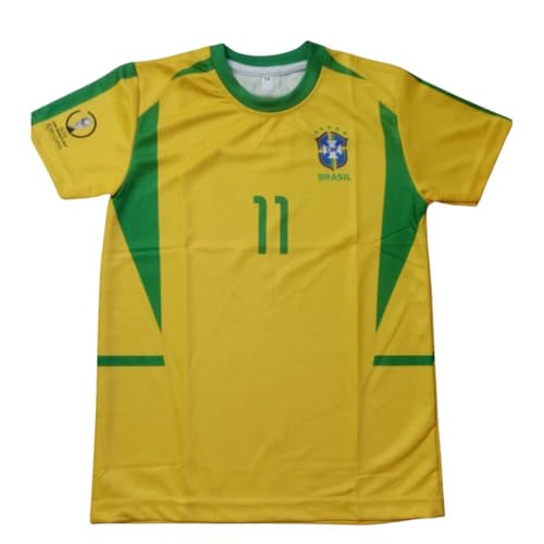 Ronaldinho 11 Retro Jersey Brazil Yellow