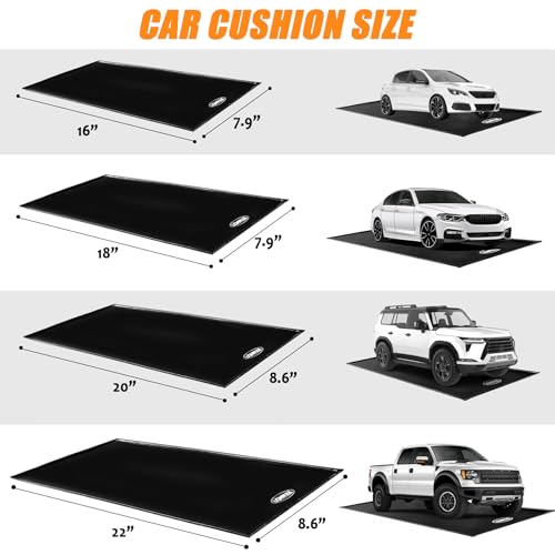 Garage Floor Mat Easy to Clean 7'9"x18' Heavy-Duty PVCContainment Mat with Waterproof Containment Protection for Cars SUVs Trucks Parking Garages Non-Slip Durable Containment Mat Multiple