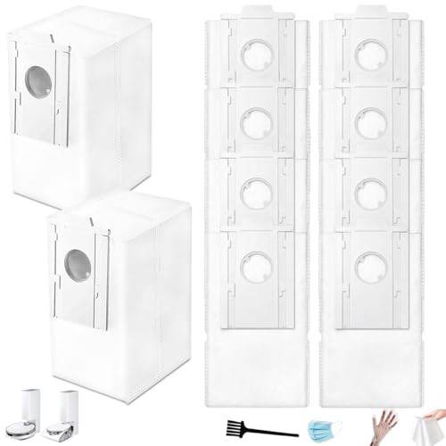 Image of 10 Pack VCA-RDB95 Dust Bags Replacement for Samsung Jet Bot AI+ / Jet Bot+ / Bespoke Jet Bot Combo AI Vacuum Clean Station, Compatible with VCA-SBT90E /XAA, Jet Bot Vacuum Accessories