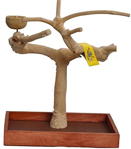 A&E CAGE Company AE500M Java Wood Table Top Play Stand image 5
