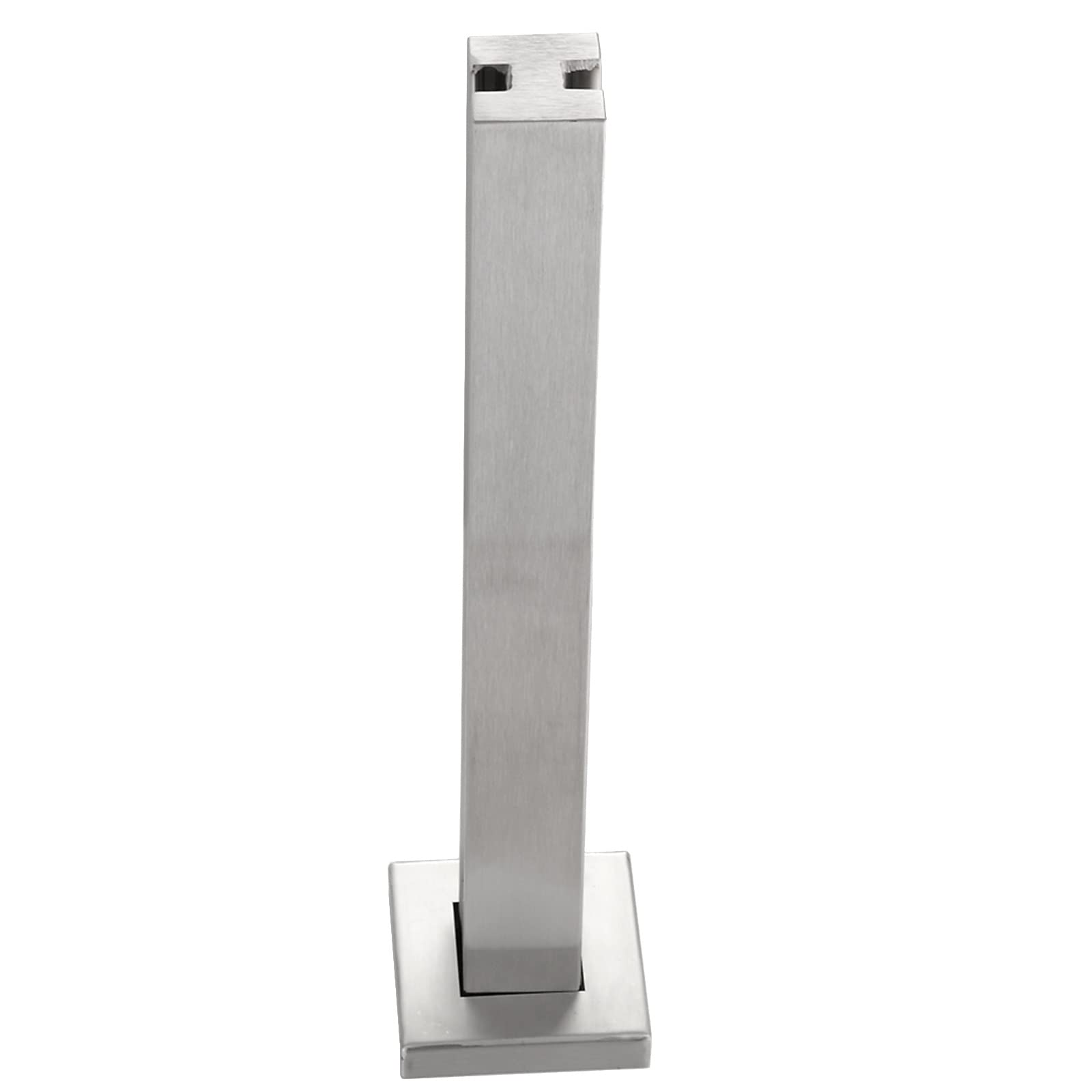 Abrazadera de poste de balaustrada de vidrio, poste de acero inoxidable de 33.4 pulgadas de alto para valla interior y exterior