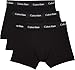 Calvin Klein Herren 3er Pack Boxershorts Trunks Unterwäsche, Schwarz (Black W Black Wb), XL