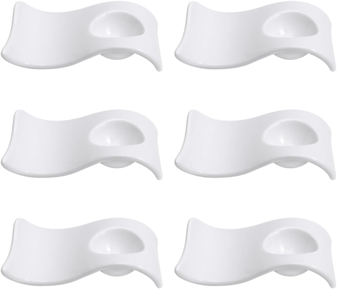 6pcs Practical Egg Holders for Breakfast Wave Shape Egg Cups Sturdy Design Easy to Clean Reusable
