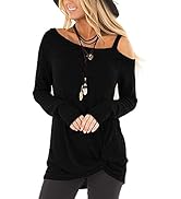 【dium.】DU240712 Design shoulder tops Printed Cold-Shoulder Top - Blue Multi – VENUS