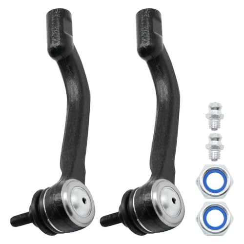 JUUDDENPARTS 48527JD01A 2Pcs Front Left and Right Axle Left Tie Rod End, Track Tie Rod Ends Set, Replacement for Nissan, X-Trail T31 2007-2013, Qashqai J10 NJ10, Replacement for Renault Koleos I HY
