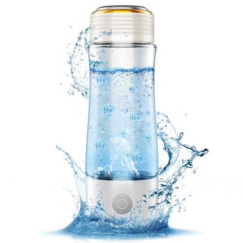 Hydrogen Water Bottle, Up to 2300ppb Molecular Hydrogen Water Machine with Advanced SPE/PEM...