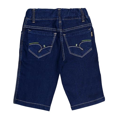 Image of Boys Regular fit,Light Blue,Drawstring Elastic Waistband,Stretchable Cotton Denim, Clean Look,Casual,Below Knee Length, 3 /4 Shorts