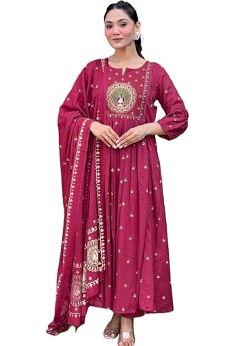 Costume indien en coton de qualité supérieure broderie F 2205
