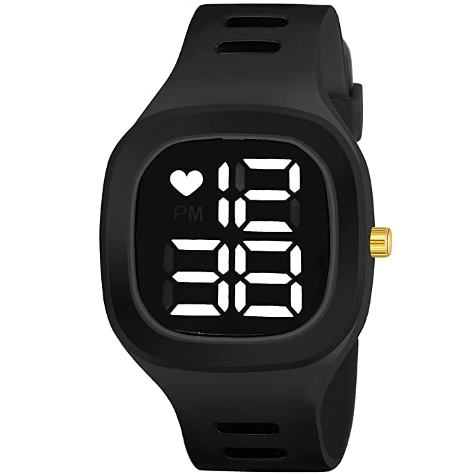 Square Designer Unique Dial Watch |for Men and Boys | Digital Movement Black dial Silicon Strap Durable and Accurate Timekeeping(Black) (B0C4127N42) Amazon Price History, Amazon Price Tracker