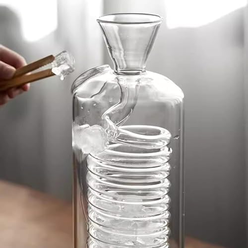 Cold Brew Drip Tower with Adjustable Water Flow,Premium Cold Brew Drip Tower - 340ml Coffee Maker with Glass, Spiral Cooling Tube & Distribution Faucet - Ideal for Home & Office Cold Brew Co image 4