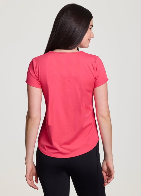 Image of Ap'pulse Women's Shorts Sleeve Front Shoulder Mesh Sports Tshirt