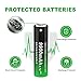 CBJJ 18650 Rechargeable Battery, 18650 Lithium ion Battery 3.7 Volt 9900mah 18650 Button Top Battery for Flashlights, Doorbells, etc, 8Pack