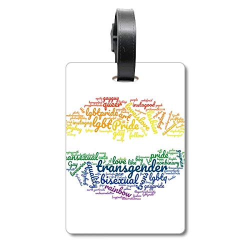 Étiquette identification valise voyage LGBT arc-en-ciel sac