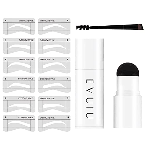 Eyebrow Stamp Stencil Kit Eye Brow Stamping Kit Waterproof Perfect Eyebrow Kit (dark brow2)
