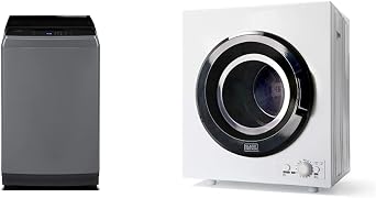 COMFEE Washing Machine and BLACK+DECKER Compact Dryer Bundle