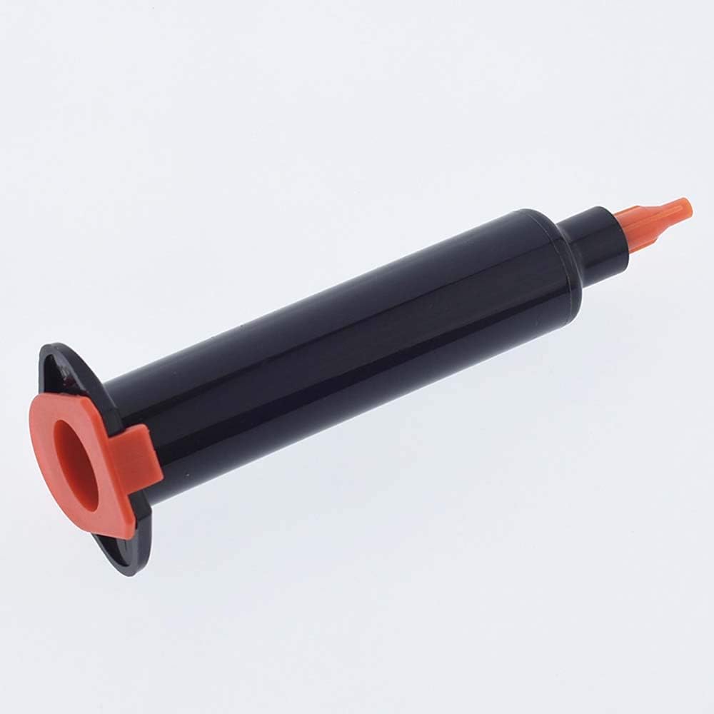 10cc UV Black Adhesive Syringe Barrel Liner, Piston, Cap, Free Pack of 50