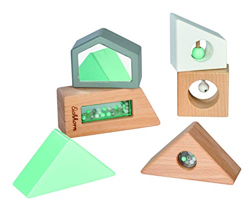 Eichhorn - Baby Pure Sensorik Soundbausteine - aus 100 Prozent FSC zertifiziertem Buchenholz, nachhaltiges Holzspielzeug, Klang- und Soundfunktionen, für Kinder ab einem Jahr geeignet – Bild 3