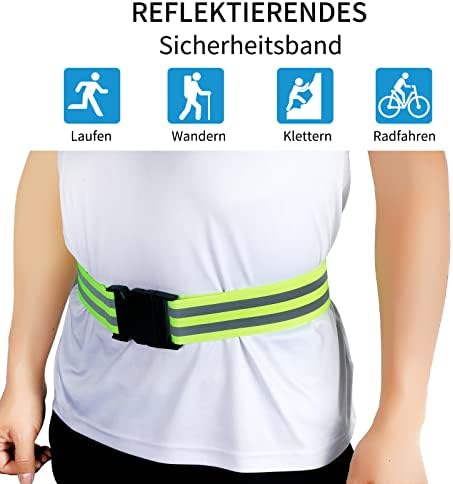 Reflektor-Set 2-teilig - Sicherheitsgürtel & Armband Für Jogger & Radfahrer