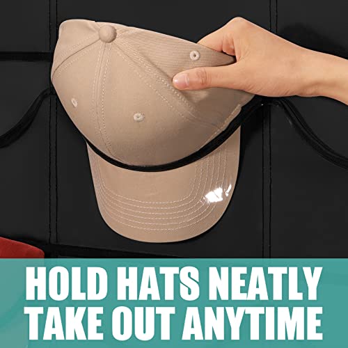 Hat-Rack-For-Baseball-Caps-27-Pockets-Organizer-Hanging-Over-The-Door-Storage-Closet-Wall-With-Large-Clear-3-Hooks-Holder-Hanger-for-Sport