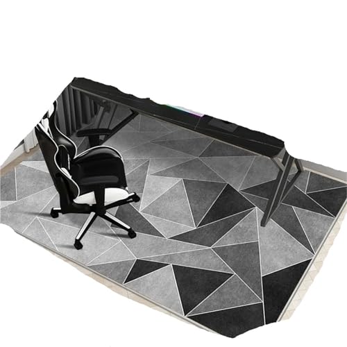 Tapis de chaise rectangulaire géométrique salon 140x200cm - 2