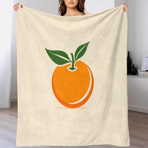 Couverture douce orange 3D idée cadeau peluche pour garçons et filles