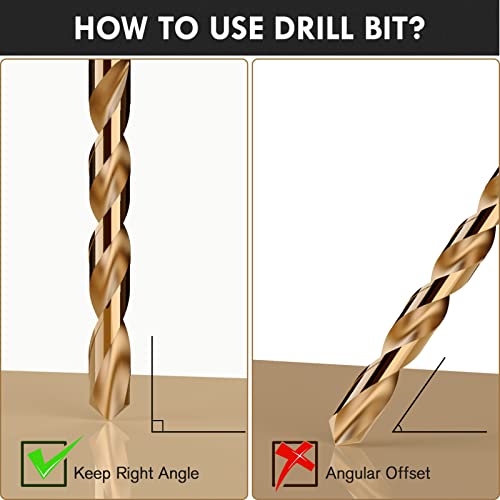 Macxcoip Metric 13Pcs M35 Cobalt Drill Bit Set thumb #4