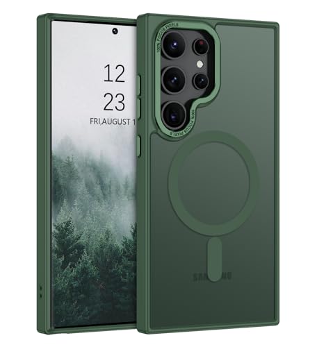 Coque Samsung S24 Ultra vert foncé idéale pour les trajets urbains