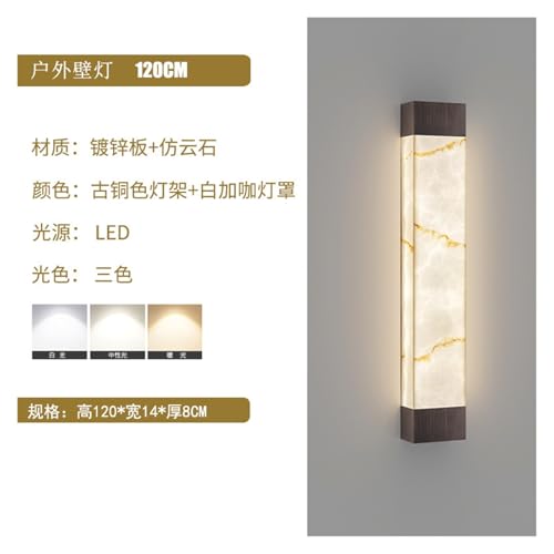 Bande LED tricolore étanche pour mur extérieur en marbre café - 2