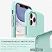 SURPHY Compatible with iPhone 11 Pro Max Case 6.5 inches, Thickened Liquid Silicone Phone Case (with Microfiber Lining) for iPhone 11 Pro Max 2019, Mint Green