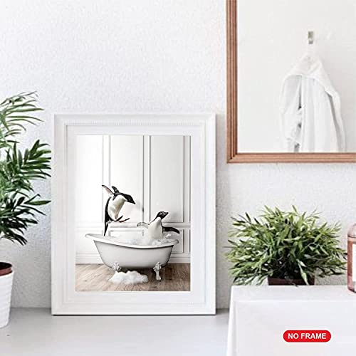 Sycart® - Funny Bathroom Decor Wall Art Poster Prints – Unframed Set Of 6 (8'' X 10'' Inch) – Bathroom Wall Decor, Funny Poster For Bathroom Decor, Kids Bathroom Decor, Kids Bathroom Decor Wall Art With Elephant, Giraffe, Penguin, Tiger Animal Pictures,Animal Giraffe Penguin Elephant Bathroom Pictures For Wall Decor,,Poster For Bathroom, Bathroom Decor, Bathroom Decor Wall Art, Kids Bathroom Decor, #TOP4