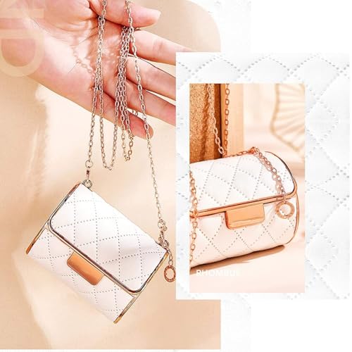 New Velvet Matte Lipstick Set with Glamour Chain Pouch, 4 Colors Lip Stick with an Elegant Leather Chain Bag, Matte Lipstick Set 4 Colors Lip Stick with Sliver Chain Bag(1 Set/4 PCS (with bag)) - Thumbnail 4