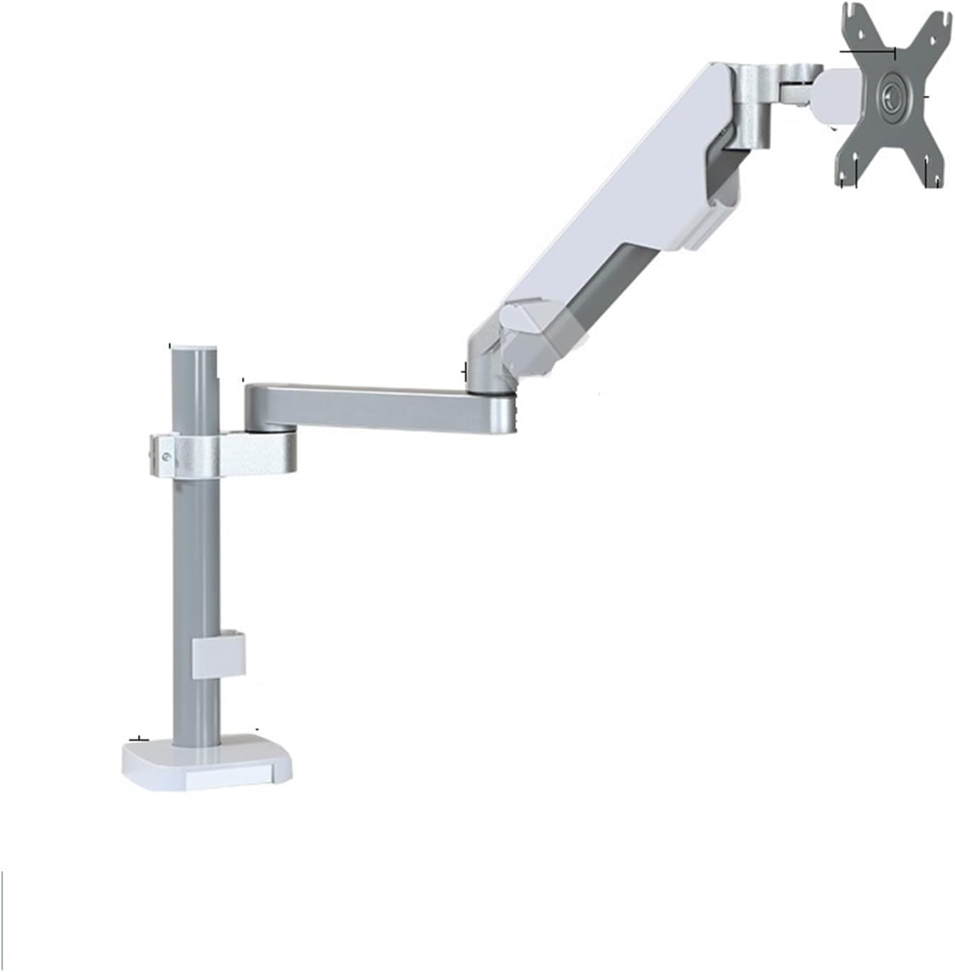The Bracket is Suitable for Computer Desktop Lifting arm Extension Base 17-43 inches, Maximum Load-Bearing 13kg(White)