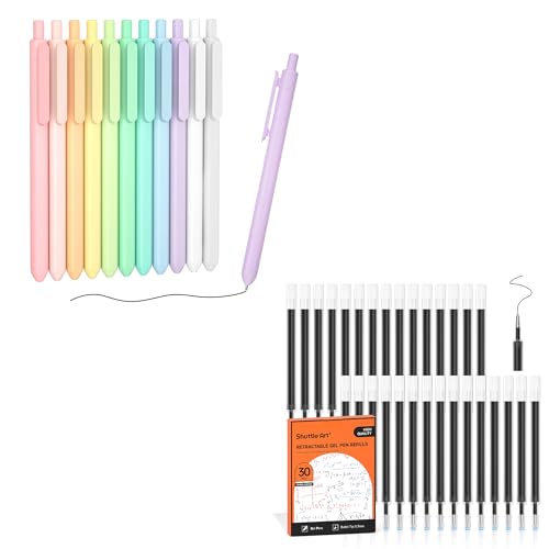 Set de 41 bolígrafos de gel Shuttle Art, tinta negra miniatura 1