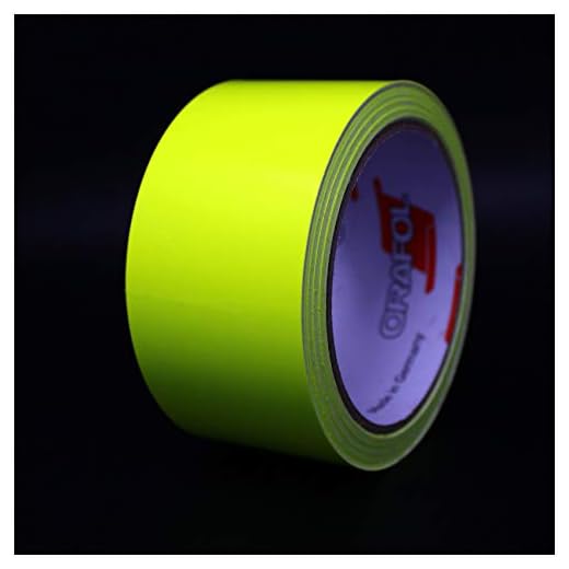Finest Folia 10m tira decorativa autoadhesiva para coche moto barco modelismo bicicleta muchos colores y anchos para la artesanía (Amarillo neón, 30mm)