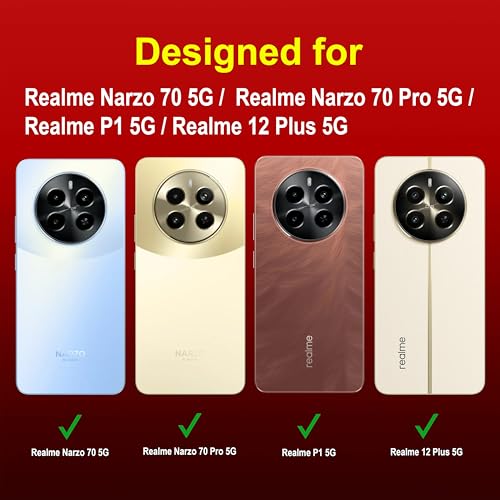 Image of amazon basics Back Case Cover for Realme Narzo 70 5G (Silicone Red)