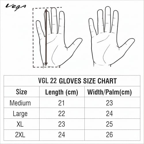 Image of VGL-22 Full Finger Motorcycle Riding Gloves Black Neon Green-L