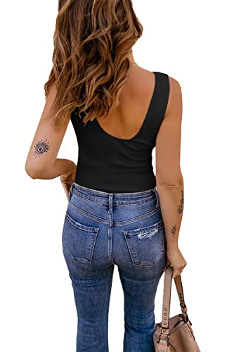 Womens Lace Patchwork Sexy Deep V Neck Knitted Vests Summer Camis Tank Tops3