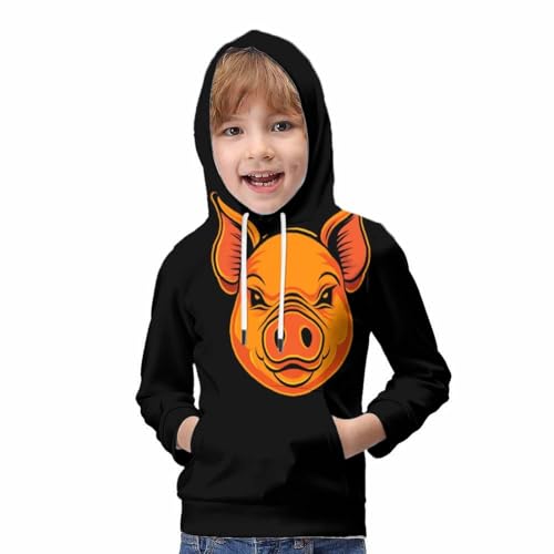 Sweat cochon mignon enfant idée cadeau originale pull à capuche imprimé 3d garçon fille - 5