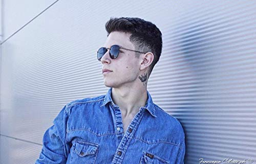 KALIYADI Round Polarized Sunglasses for Men Women Halloween Costume Retro Metal Hippie Circle Style Sun Glasses UV Protection - image 6