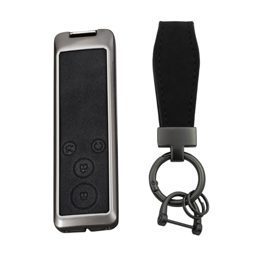 Coque de clé pour Byd ATTO 3 en cuir et zinc premium