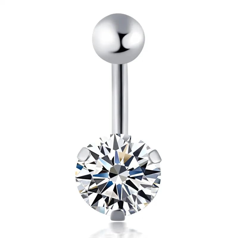 Via Mazzini 316L Stainless Steel Crystal Belly Button Navel Ring for Women and Girls (BB0022) 1 Pc (B07VHQWXH2) Amazon Price History, Amazon Price Tracker