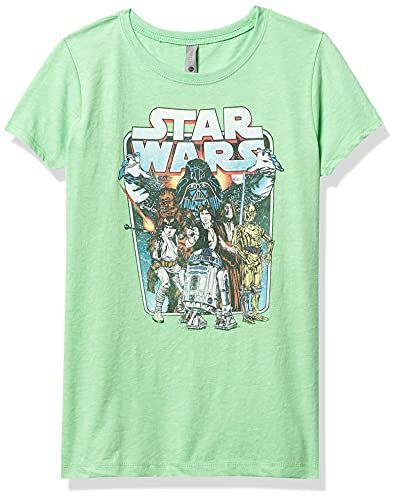 STAR WARS Classic Battle Girl's Heather Crew Tee