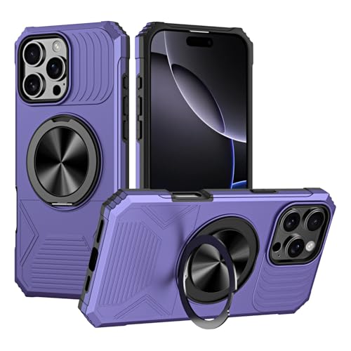 Coque iPhone 15 Pro Max magnétique avec anneau carré de soutien